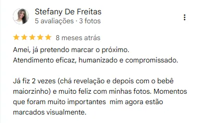 Avaliação no Google — Stefanny